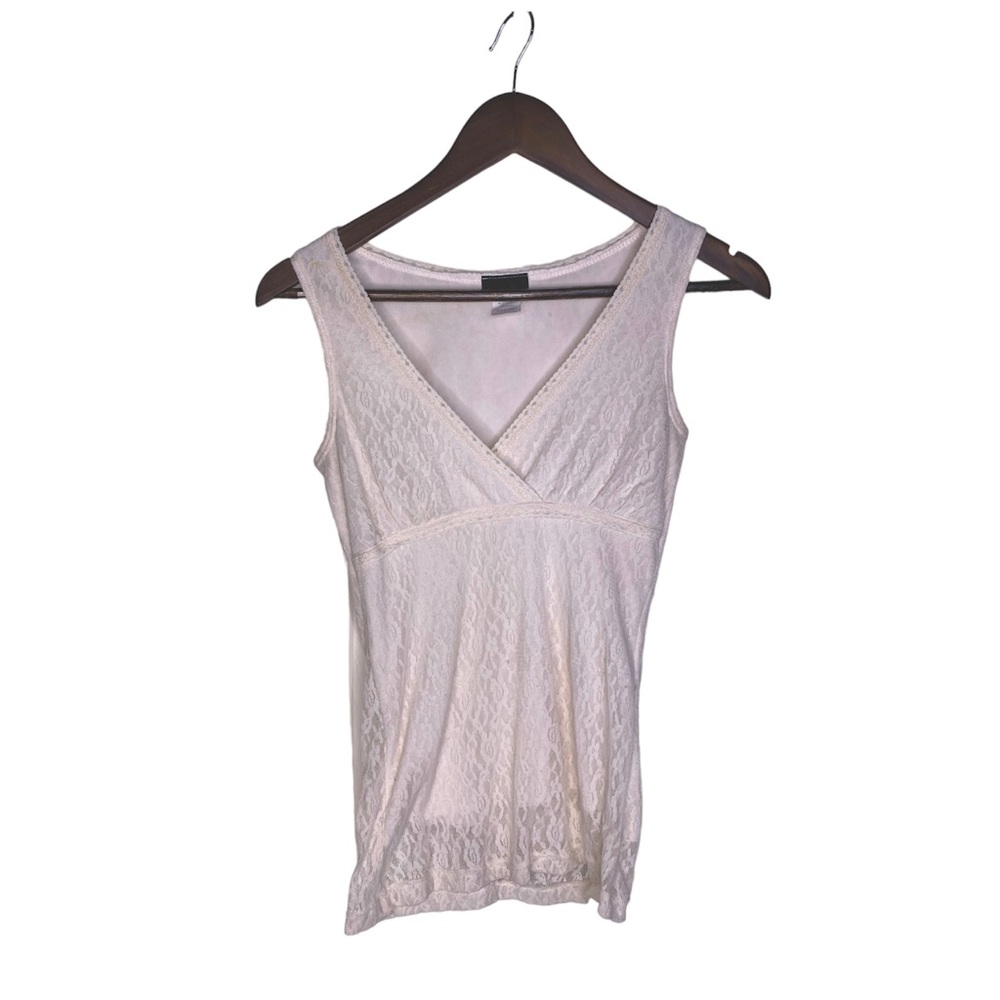 Lace cream Tank
